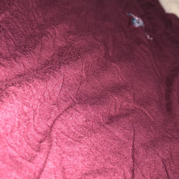 maroon unicorn patch ringer shirt - - Picture 4 of 4